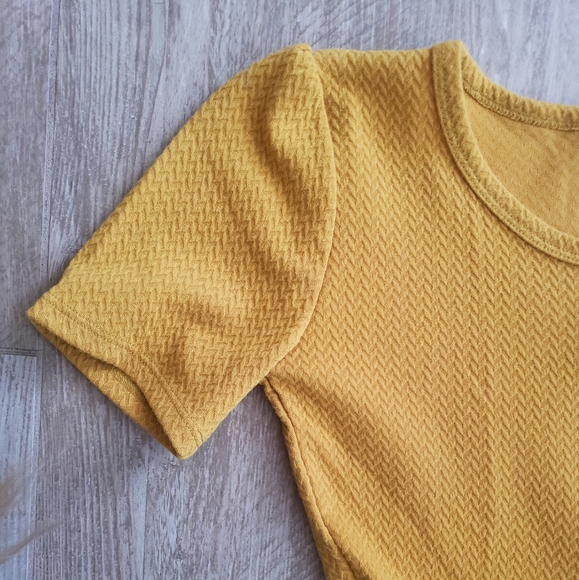 Lularoe Solid Mustard Amelia Dress - Picture 3 of 5